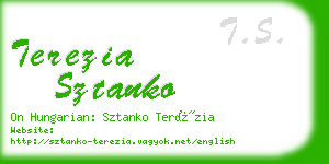 terezia sztanko business card